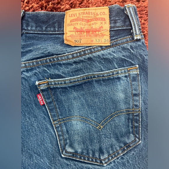 Levi’s original 501 Jeans Straight Leg 33 x 34 - Picture 2 of 5